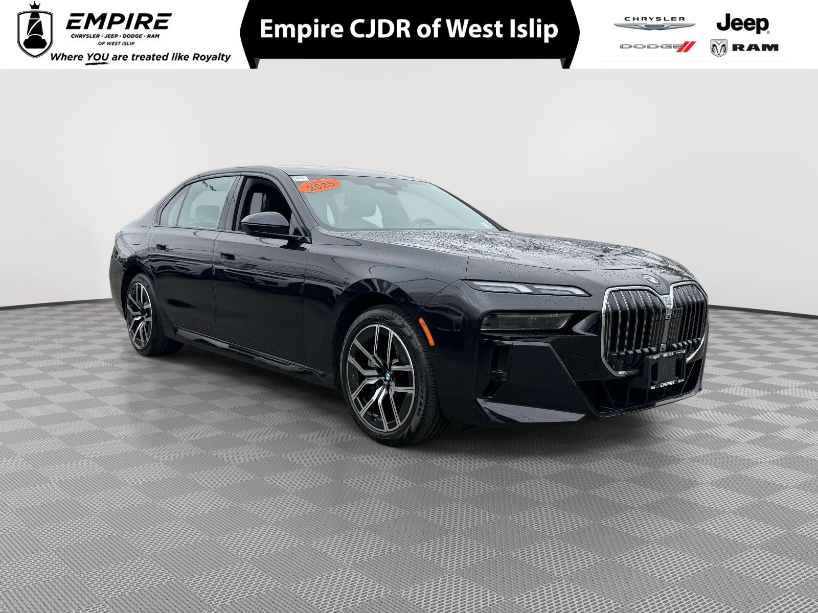 Carbon Black Metallic 2025 BMW 7 Series 740i xDrive Sedan All-Wheel Drive 8-Speed Automatic