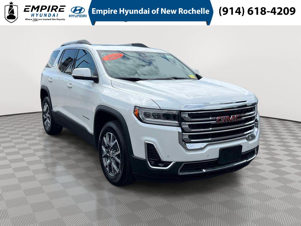White Frost Tricoat 2022 GMC Acadia SLT AWD SUV / Crossover Four-Wheel Drive Automatic
