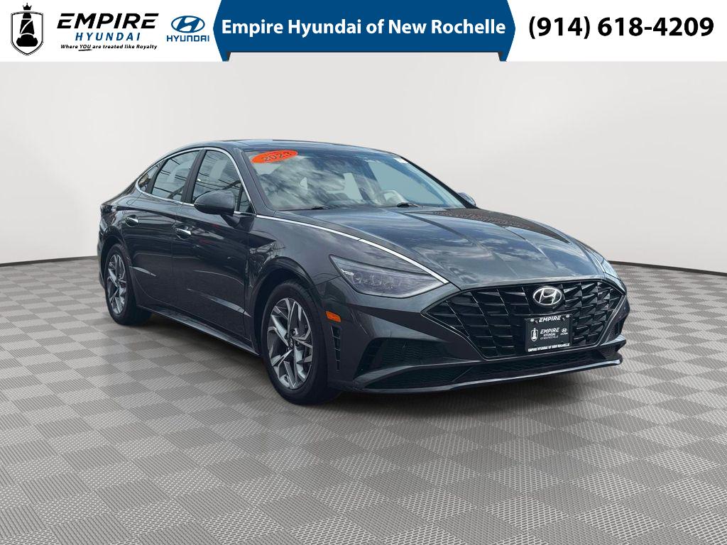 Portofino Gray 2023 Hyundai Sonata SEL FWD Sedan Front-Wheel Drive Automatic
