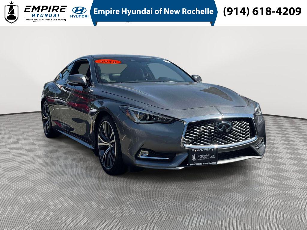 Gray (Graphite Shadow) 2018 INFINITI Q60 Coupe All-Wheel Drive Automatic